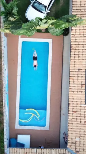 casa com piscina mobiliada para locação por temporada em uberlandia