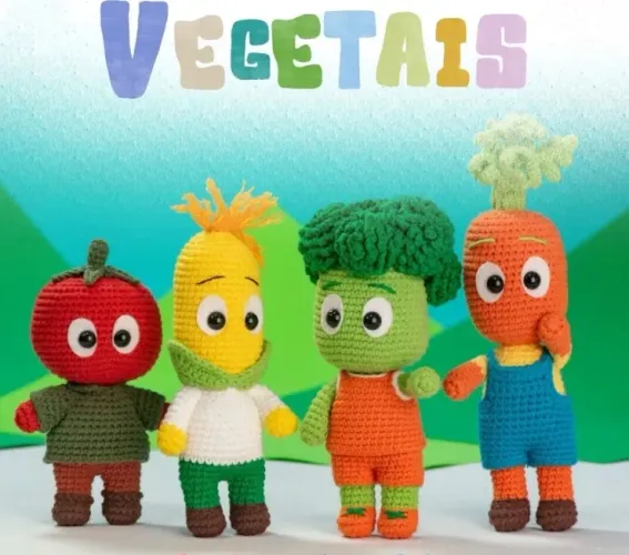 Vegetais Amigurumi Lúdico Nutrição Pedagogia Psicologo Infantil Introdução Alimentar
