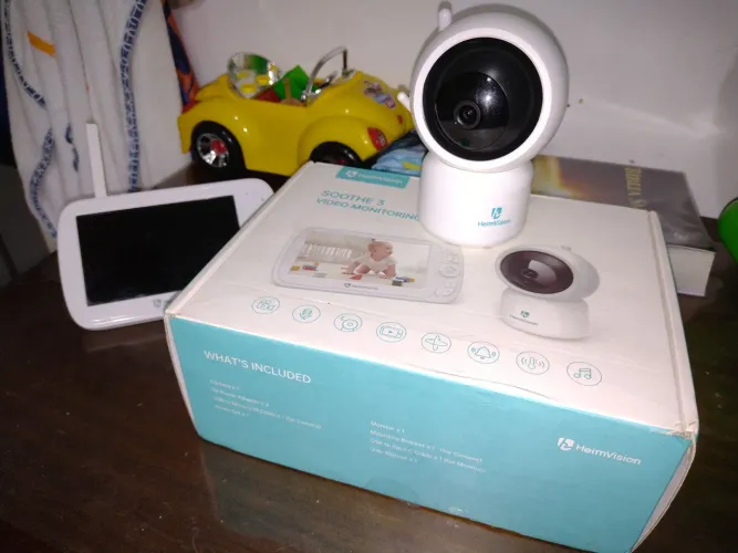 Kit Câmera e Monitor Bebê HeimVision SOOTHE 3
