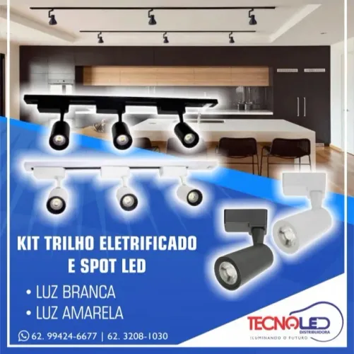 Trilho Eletrificado Com Spots Led - OFERTA