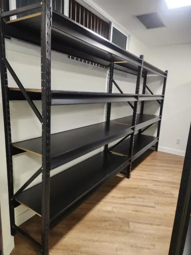Estrutura Mini Porta Pallet Slim 200kg por nível prateleira estrutura preto