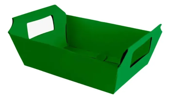 Cesta De Papel - Cartão Cores C/10 Unidades - 18x12x5cm