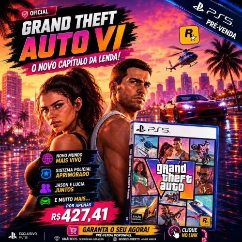 GTA 6 - MIDIA FÍSICA PS5