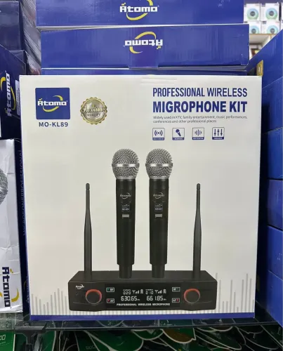 Microfone duplo sem fio