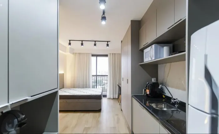 Studio p/ aluguel, 25 m², 1 quarto, varanda, Lazer completo, ótimo bairro: Vila Olímpia/SP