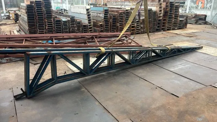 Treliça metálica com caída de 5,75m/ treliça de ferro /Tesoura de ferro / Estrutura de fer
