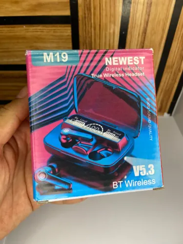 Fone de ouvido Bluetooth BT Wireless V5.3 M19 an2