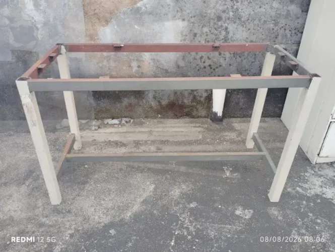 Mesa/Bancada de Aço Reforçada