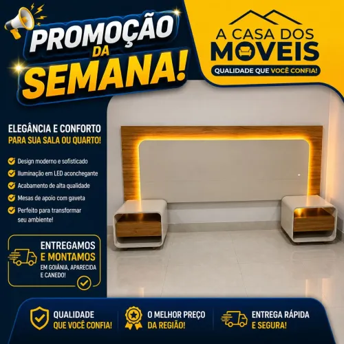 Cabeceira com Led Innova