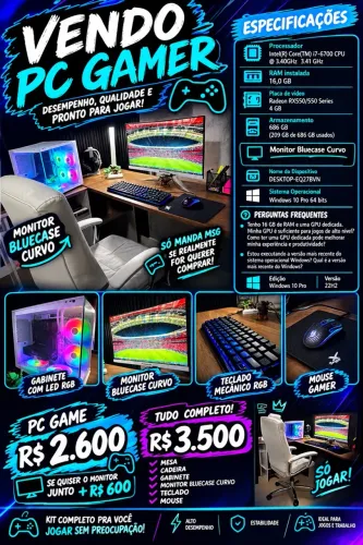 Vendo Pc Game ou troco em Ps5