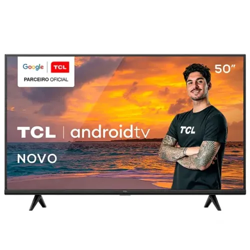 Smart TV TCL Led 50 Polegadas UDH 4K, Android, HDR/WIFI, 3 entradas HDMI e 2 USB