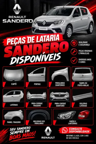 Peças de lataria de Sandero