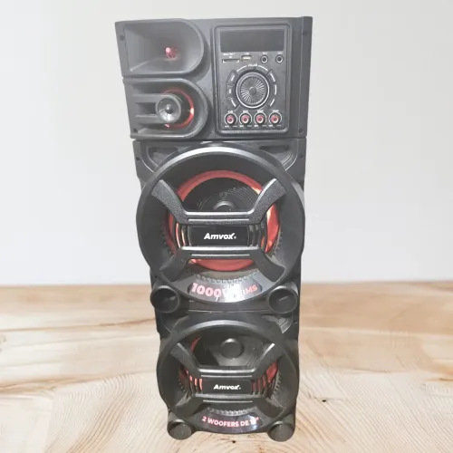 Caixa amplificada Amvox 1000w Rms Bivolt