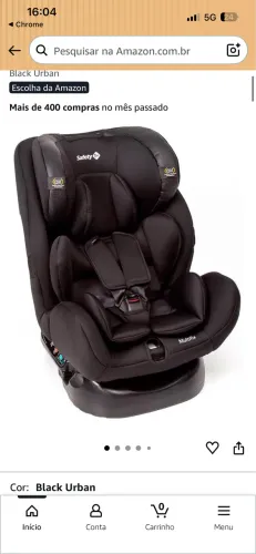 Cadeirinha infantil para carro