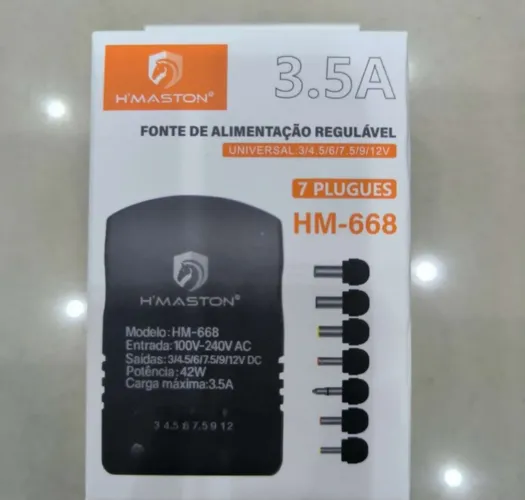 Fonte de alimentação universal 7 plugs 