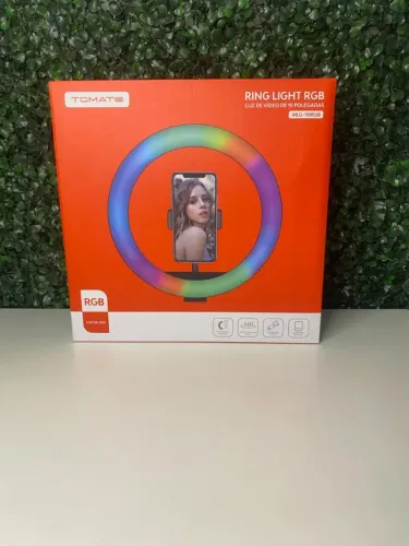 Ring Light RGB, 10", Com tripé