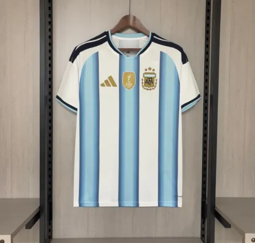 Camisa Argentina Copa 2026 - Patch Campeão Copa do Mundo
