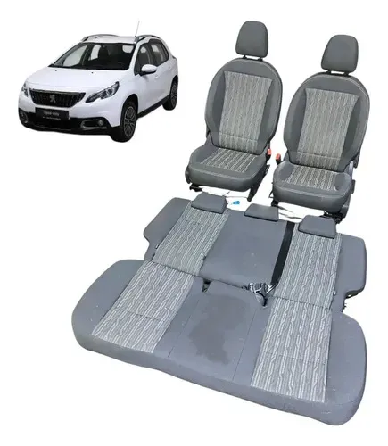 Jogo Banco Tecido Peugeot 2008 2020 Cinza