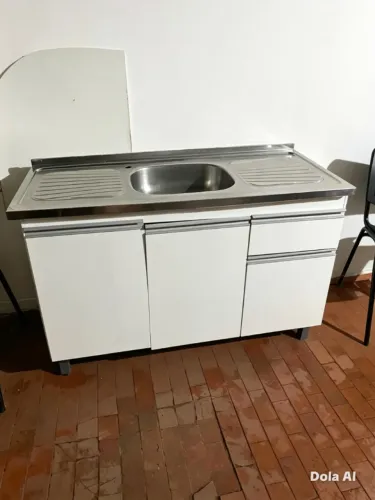 Armário de cozinha com pia  Inox 