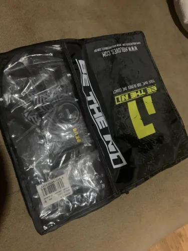 Luva para Motociclista BETHEM Preta e Amarela - Nova na Embalagem ?