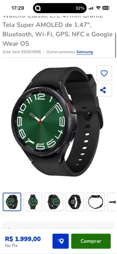 Smartwatch clasic 6 47mm