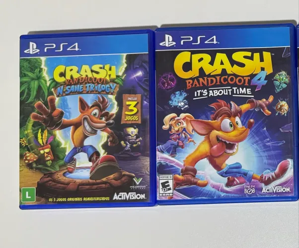 Coleção Crash Bandicoot para PS4. Envio por olx