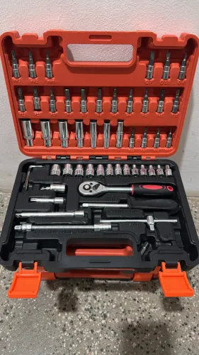 Kit Jogo de Soquetes Catraca reversivel maleta Novo