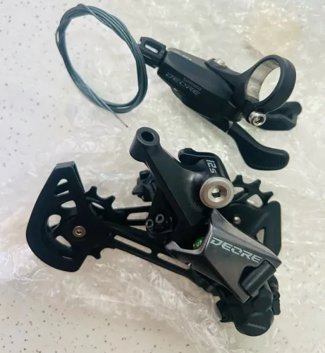 KIT SHIMANO DEORE 12V - CÂMBIO RD-M6100 + TROCADOR SL-M6100 - NOVOS