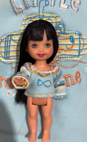  boneca barbie kelly chelsea franja