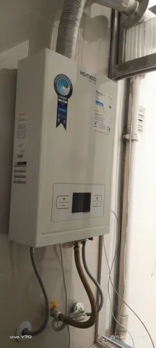Manutenção de aquecedor a gás