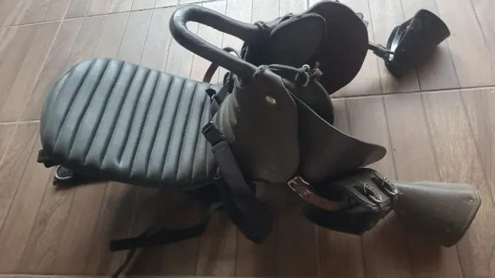 Sela P/ Equoterapia Com Assento + Alças Laterais