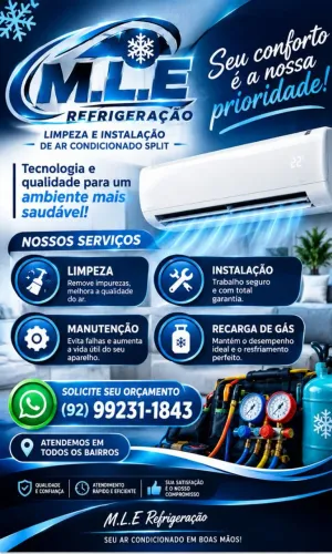 Limpeza de ar condicionado split.,