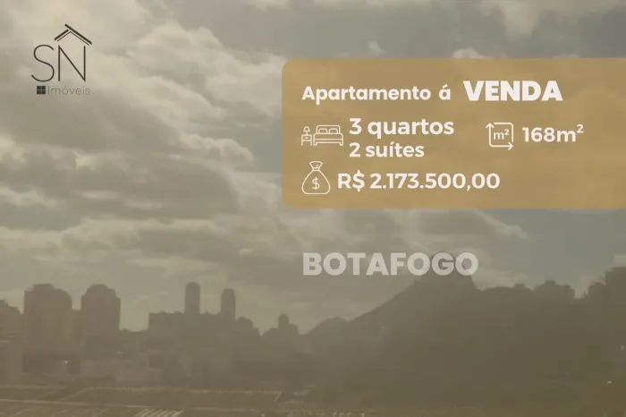 Apartamento com 3 dormitórios à venda, 168 m² por R$ 2.173.500,00 - Botafogo - Rio de Jane