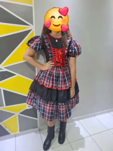Vestido de Sao Joao, usado uma única vez. Veste 40/42.