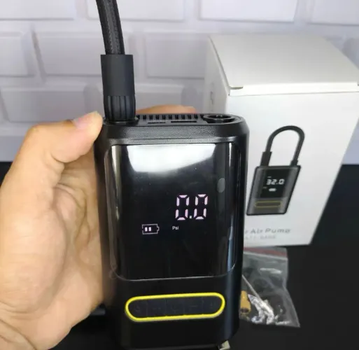 Mini compressor de ar portátil - Estado NOVO