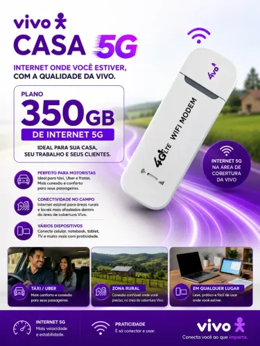 Internet Vivo Casa 5G 350GB