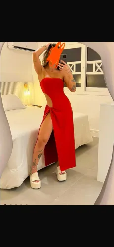 Vestido nanakarana - tam p - vermelho