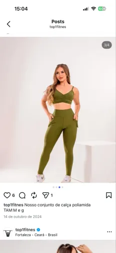Legging de academia 