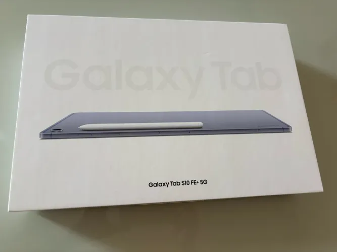 Tablet Samsung S10 FE plus, 5G, tela 13.1azul, 128 GB, 8 GB