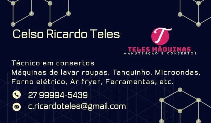 Técnico em consertos de máquinas de lavar roupas e eletrodomésticos