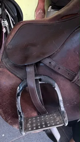 Cela de couro para cavalo equitação