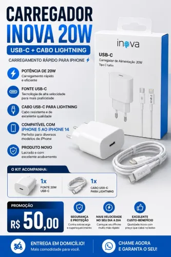 Carregador INOVA iPhone