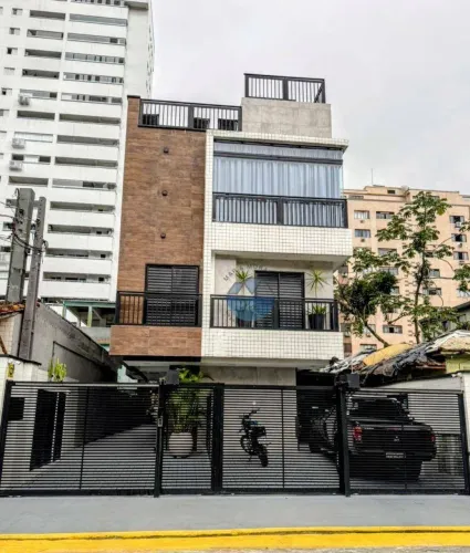 Triplex Nova Village com 2 dormitórios à venda, 115 m² por R$ 630.000 - Marapé - Santos/SP