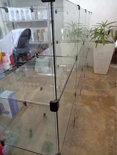 Estante prateleira de vidro