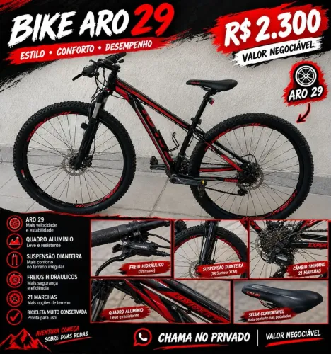 Bicicleta Caloi aro 29