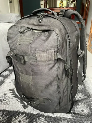 Mochila Lowepro Pro Runner 450 Aw C/ Capa De Chuva Original