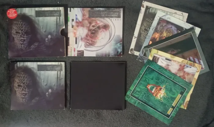 CD Iron Maiden, Single Vírus Box Completo Com Cards.