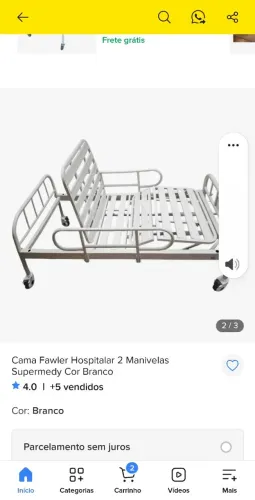 Cama hospitalar usada apenas 15 dias