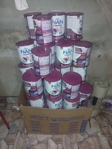Latas de Nan vazia para artesanato (Doação)