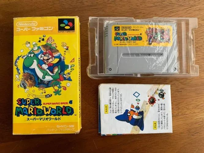 SUPER MARIO WORLD - Jogo original para SUPER FAMICOM / SNES